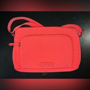 Vera Bradley coral crossbody bag